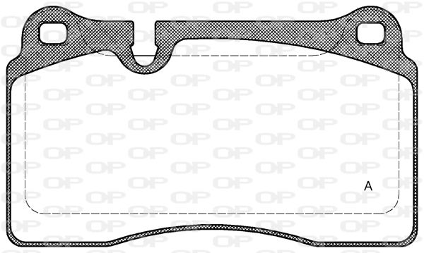 OPEN PARTS Комплект тормозных колодок, дисковый тормоз BPA1200.30